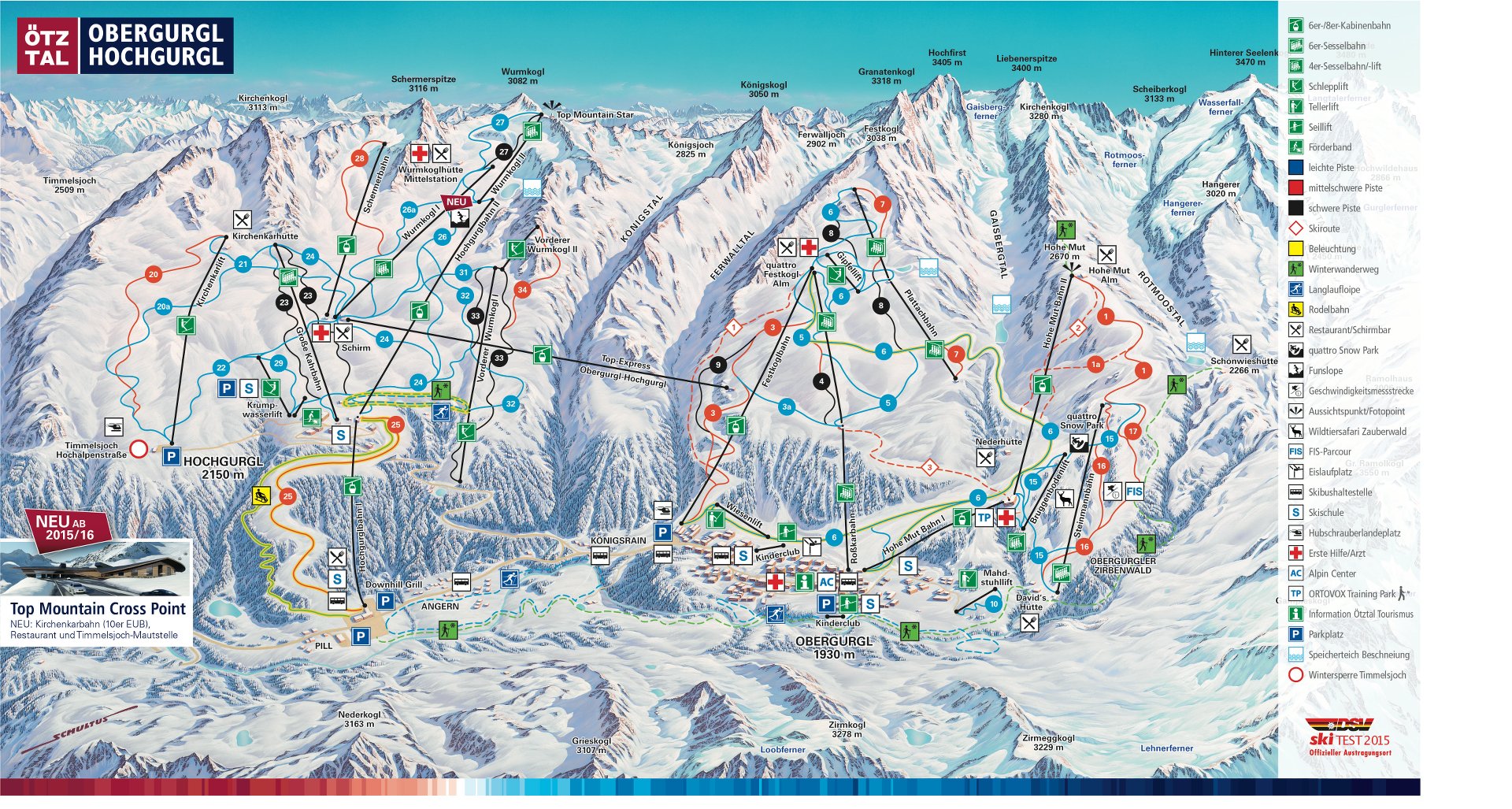 Pistenplan Obergurgl-Hochgurgl