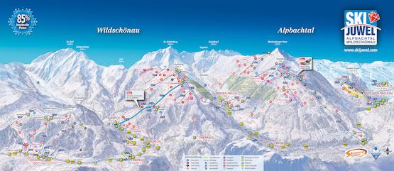 Vorschaubild Pistenplan Ski Juwel Alpbachtal-Wildschönau