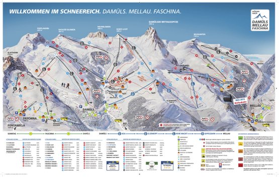 Vorschaubild Pistenplan Damüls-Mellau