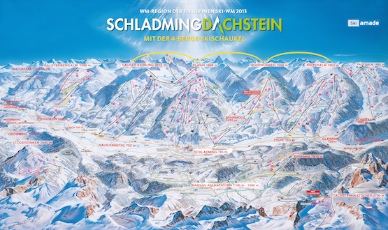 Vorschaubild Pistenplan Schladming-Dachstein