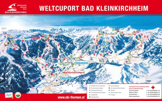 Plan des pistes – Bad Kleinkirchheim – St. Oswald