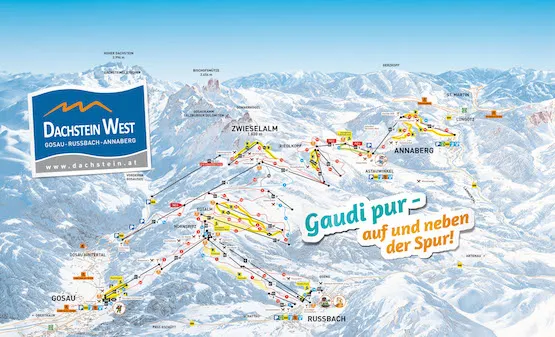 Pistenplan – Dachstein West – Gosau/Russbach/Annaberg