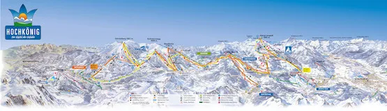 Pistenplan – Hochkönig – Maria Alm · Dienten · Mühlbach
