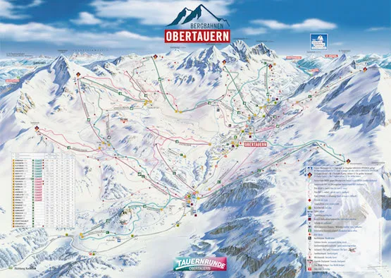 Pistenplan – Obertauern
