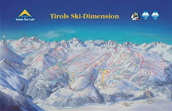 Pistenplan – Serfaus-Fiss-Ladis