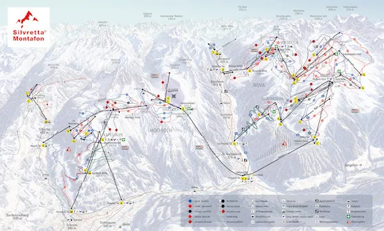 Pistenplan – Silvretta Montafon